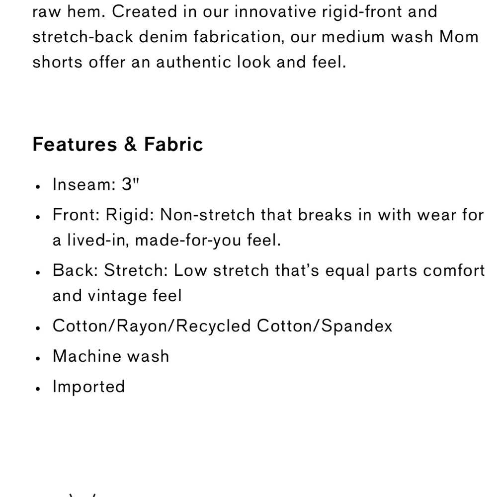 Express High Rise Mom Shorts - Picture 3 of 6